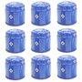 9x Butangas Stechkartusche 190 g f�r Campingkocher Gaskocher EN417 blau