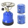 Campingkocher +  2x Gaskartusche Set Outdoor Camping Festival Notfallvorsorge