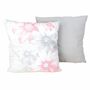 G�ZZE Kissen 40x40 cm in Taupe, Altrosa oder Multicolor mit Blumenmuster