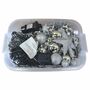 Christbaumschmuck-Set 100tlg. mit LED-Lichterkette & Box, Rot Gold oder Silber