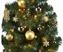 Christbaumschmuck-Set 100tlg. mit LED-Lichterkette & Box, Rot Gold oder Silber
