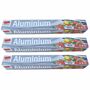 quickpack 3er Pack Alufolie 10m-Rolle zum Braten, D�nsten, Grillen & Schutz 
