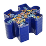 Puzzle Sortierf�cher 6 F�cher � 21,5x16,5x11 cm Puzzle-Design blau Sortierhilfe