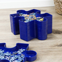 Puzzle Sortierf�cher 6 F�cher � 21,5x16,5x11 cm Puzzle-Design blau Sortierhilfe