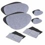 Tischset Kieselstein in grau und/oder anthrazit 3, 6.12tlg. aus Filz Platzset 