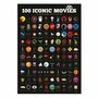 Movie Ikonische Bucket List Kratz Poster f�r 100 Filme 42x60 cm Blockbuster