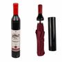 Out of the blue Taschenschirm Weinflasche dunkelrot D: 90 cm