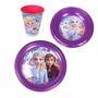 3-tlg. Plastikgeschirr-Set Disney Frozen oder Peppa Wutz f�r Kinder 