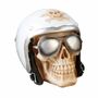Spardose 4 Totenkopf-Motive Polyresin Sparschwein Biker DJ Cool M�tze