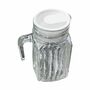 Glaskaraffe K�hlschrankkrug 0,5 oder 1L mit Ausschankhilfe und Deckel