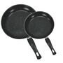 Aluminium Pfannen Set mit 2 Bratpfannen 20cm + 25cm Pfannen Kombi