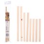 Bastelholz ca. 230 - 350 x 20 x 4 mm Bastelleisten Holz Farbr�hrst�be 6er-Set