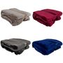 Flanell Kuscheldecke mit �rmeln & Tasche 145x195cm Wohndecke 4 Farben Couchdecke