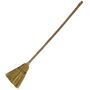 Strohbesen mit Holzstiel f�r Kinder ca. 100 cm 2-Naht inkl. Aufh�ngung Kehrbesen