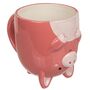 Kaffeetasse Schwein ca. 12 x 14 cm drehbar 500ml Kopf�ber Tasse mit Schweinmotiv