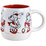 Disney Minnie Mouse Kaffeetasse ca.  8,7 x 9 cm Skizze in Wei� / Rot Tasse