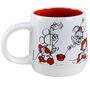 Disney Minnie Mouse Kaffeetasse ca.  8,7 x 9 cm Skizze in Wei� / Rot Tasse