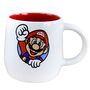 Super Mario Tasse in Wei� / Rot aus Keramik 360ml Motiv & Schriftzug beidseitig 