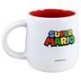Super Mario Tasse in Wei� / Rot aus Keramik 360ml Motiv & Schriftzug beidseitig 