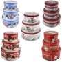 3er Keksdosen Set mit Weihnachtsmotiv ca.19,5x9cm verschiedene Gr��en aus Metall
