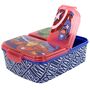 Marvel Avengers Lunchbox f�r Kinder in Blau / Rot mit 3 F�chern aus Kunststoff