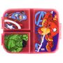 Marvel Avengers Lunchbox f�r Kinder in Blau / Rot mit 3 F�chern aus Kunststoff