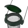 Vogelfutterhalter ca. 19 cm in Gr�n bef�llbare Futters�ule mit Aufh�ngung