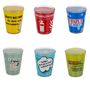Schnapsglas aus Glas mit Trinkspruch f�r 60 ml lustiges Shotglas ca. 5 x 6 cm 