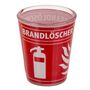 Schnapsglas aus Glas mit Trinkspruch f�r 60 ml lustiges Shotglas ca. 5 x 6 cm 