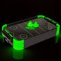 Tisch Air Hockey Mini Spielfeld ca. 49,5 x 31 x 8,7 cm mit Glow in Dark Effekt