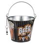 Eisk�bel aus Metall Vintage Bier  ca. 23 cm Eimer mit Griff & Flaschen�ffner