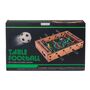 Tischfu�ballspiel mit 2 B�llen und Punktz�hler holzfarben/gr�n Mini Tisch Kicker