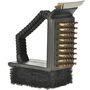 Grillreinigerb�rste 3-in-1 Schwamm, Drahtb�rste & Edelstahlschaber mit Griff 