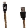 USB Ladekabel in robuster Seil Optik ca. 1 m f�r Tablet, Smartphone & Laptop
