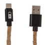 USB Ladekabel in robuster Seil Optik ca. 1 m f�r Tablet, Smartphone & Laptop