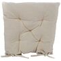 Sitzkissen Chenille 40 x 40 x 5 cm Polsterung f�r St�hle mit Kordelb�ndern