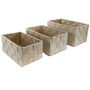 3er Set Aufbewahrungsk�rbe f�r Badezimmer geflochtene Textil Organizer Boxen
