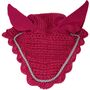 USG Fliegenhaube Pink Strick-Optik f�r Warmblut mit Kordel in Akzentfarbe 