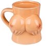 Tasse mit Brsten 9 x 11 cm Kaffeetasse als Gag Junggesellenabschied Boob Mug