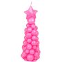 Kerze Bubble X-Mas Tree ca. 6 x 17,5 cm Weihnachtskerze als Weihnachtsbaum Tanne