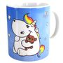 Pummel Einhorn Tasse mit Sternen ca. 8 x 9,5 cm Kaffeetasse mit Henkel Geschenk
