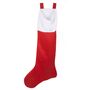 XXL Nikolausstrumpf rot Jumbo Weihnachtsstrumpf Socke f�r Geschenke Weihnachten