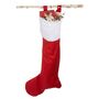 XXL Nikolausstrumpf rot Jumbo Weihnachtsstrumpf Socke f�r Geschenke Weihnachten