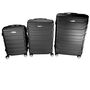 Hartschalenkoffer Set 3tlg Kunststoff Reisekoffer Trolley m. Rollen 360- drehbar