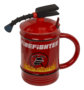 witzige Feuerl�scher - Tasse mit L�ffel Feuerwehr Becher 450 ml 