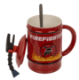 witzige Feuerl�scher - Tasse mit L�ffel Feuerwehr Becher 450 ml 