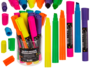 12er Set Jumbo Textmarker Neon Highlighter 6 Farben 19,5 cm