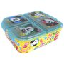 Lunchbox f�r Kinder mit 3 F�chern aus Kunststoff verschiedene Motive