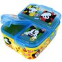 Lunchbox f�r Kinder mit 4 F�chern aus Kunststoff Mickey Mouse