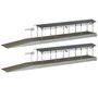Faller H0 120204 2 Bahnsteige Bahnsteig mit �berdachung Bausatz 1:87